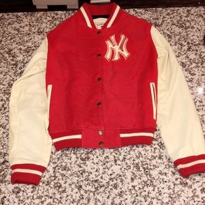 red yankees jacket